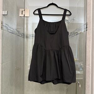 Black athletic romper